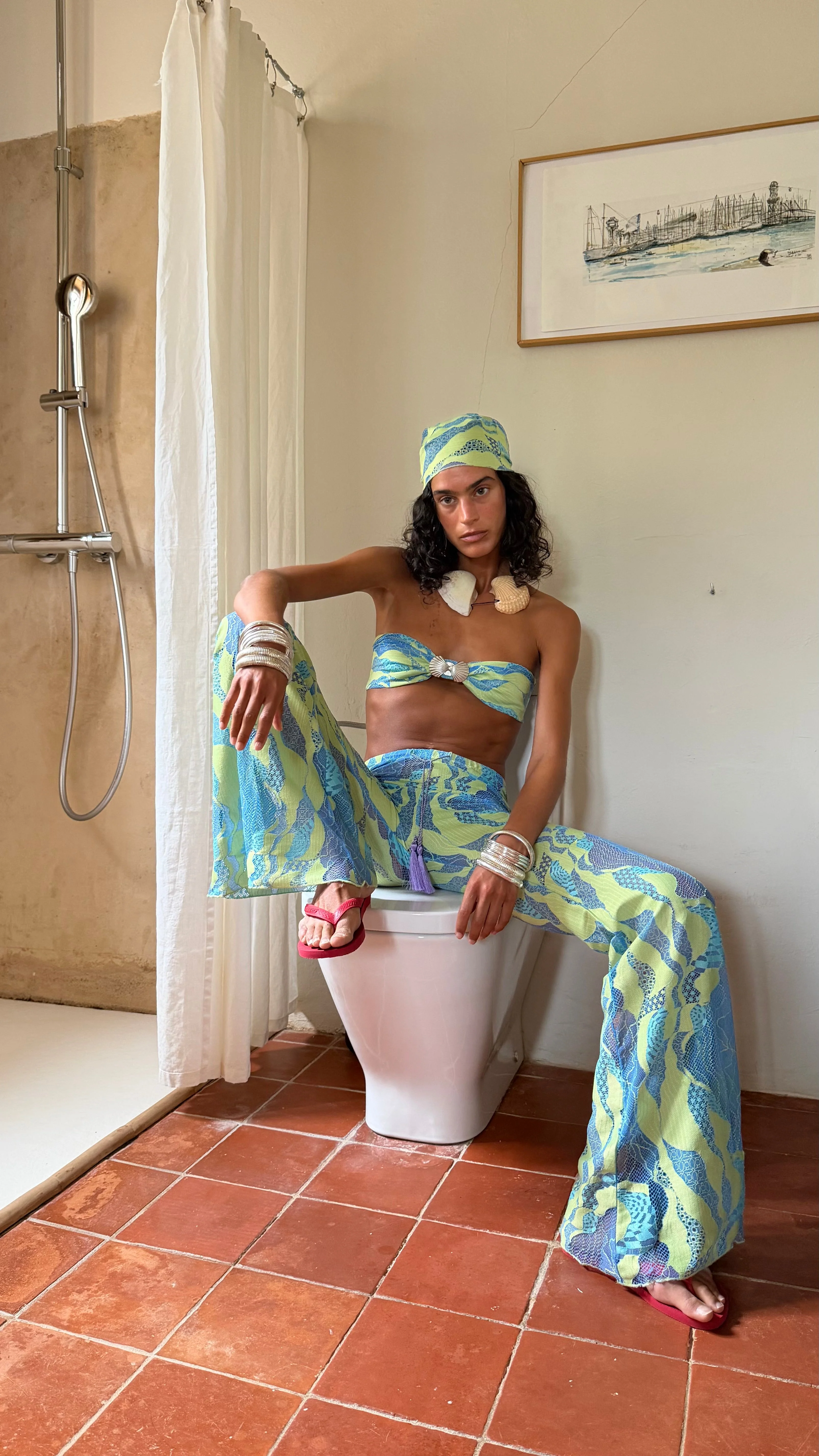 Cher Blue Scarf - Image 3