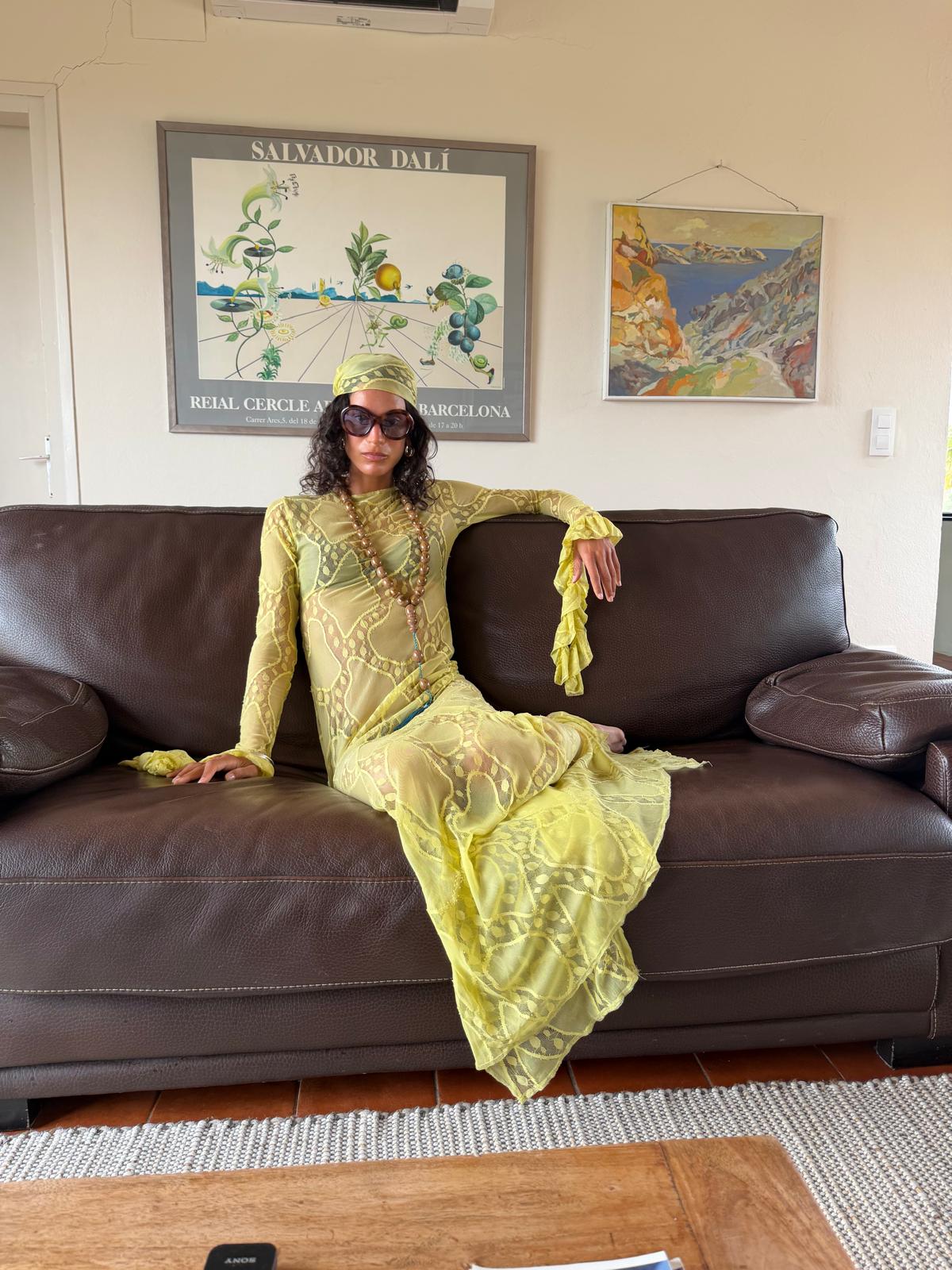 Naomi Olive Scarf - Image 3