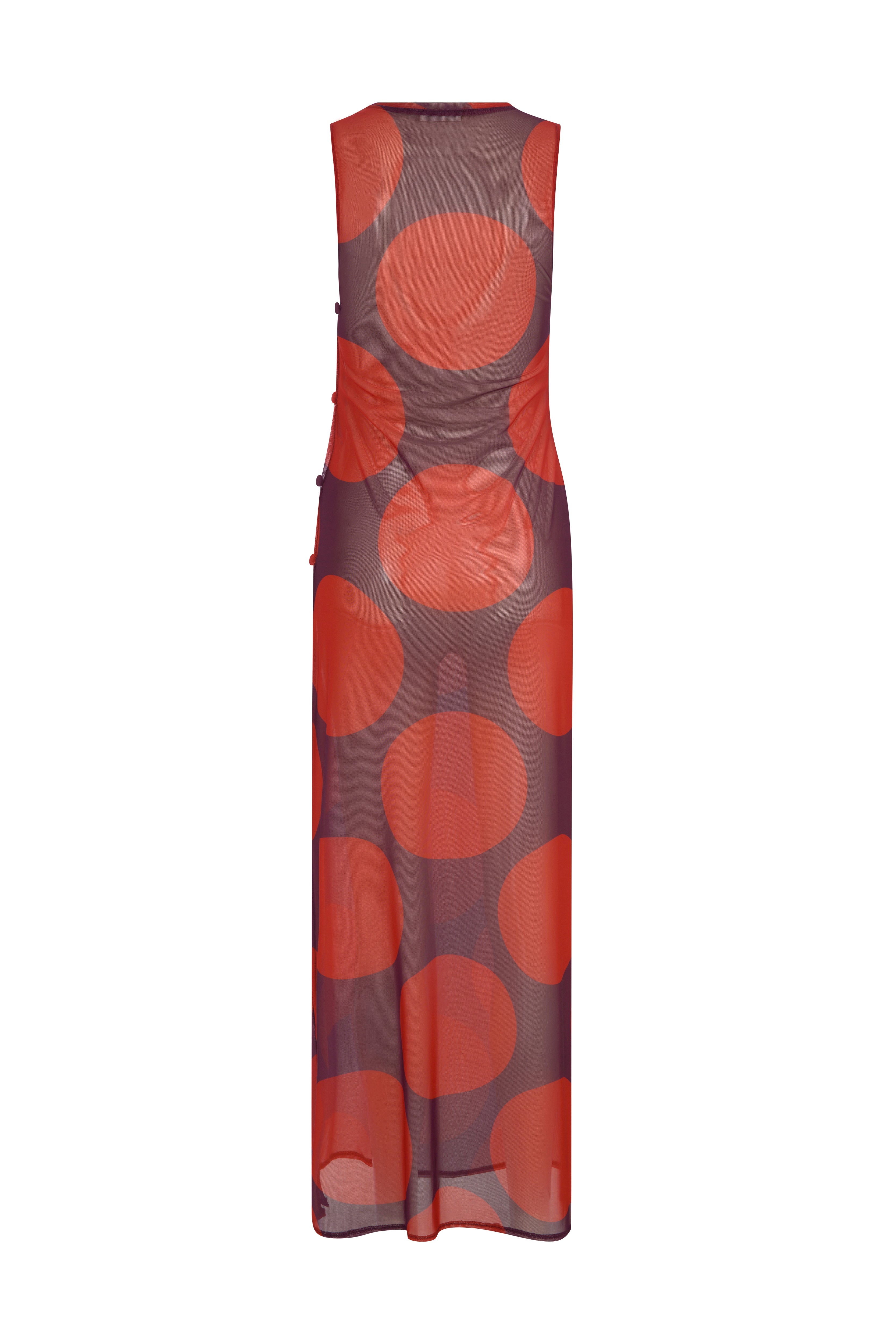 Polca Dots Buttoned Dress - Image 2