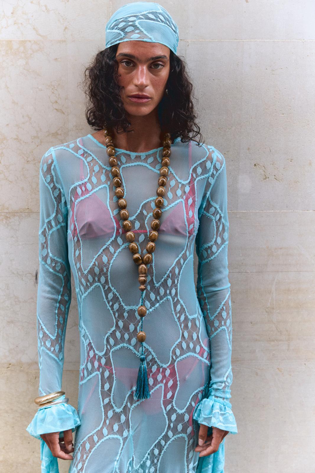 Naomi Blue Scarf - Image 3